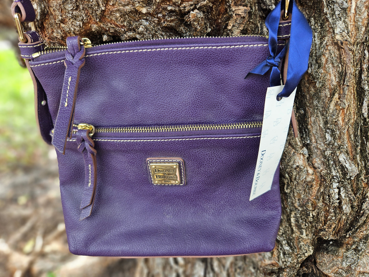 Dooney & Bourke Purple Leather Crossbody bag - New w/ tags