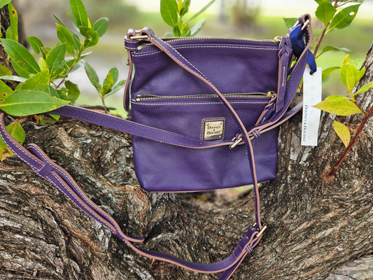 Dooney & Bourke Purple Leather Crossbody bag - New w/ tags