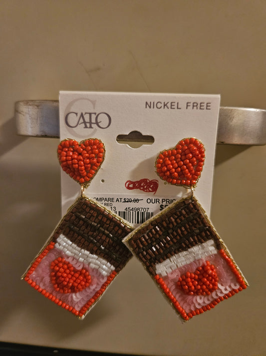 Cato Fashion earrings - Hearts Candy