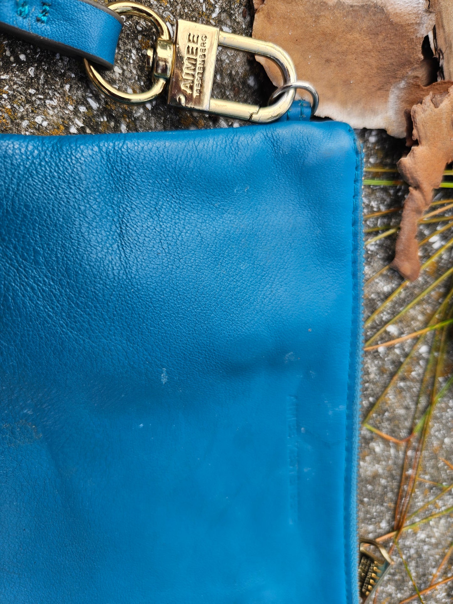 Aimee Kestenberg wristlet in Teal