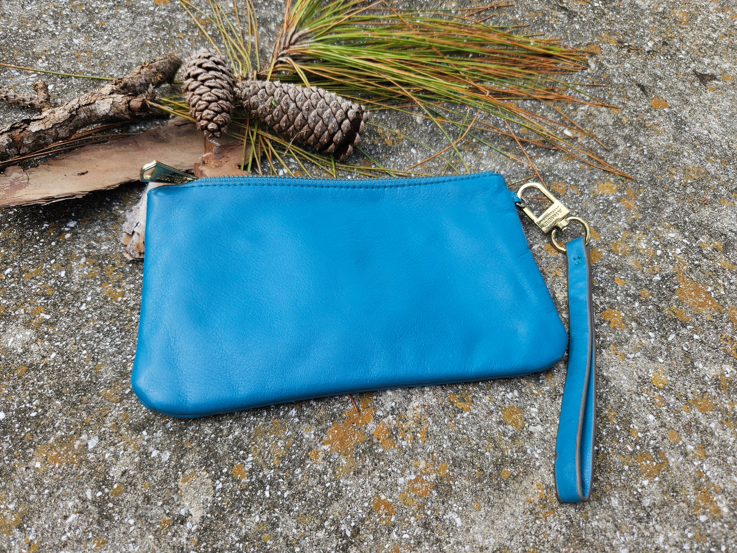 Aimee Kestenberg wristlet in Teal