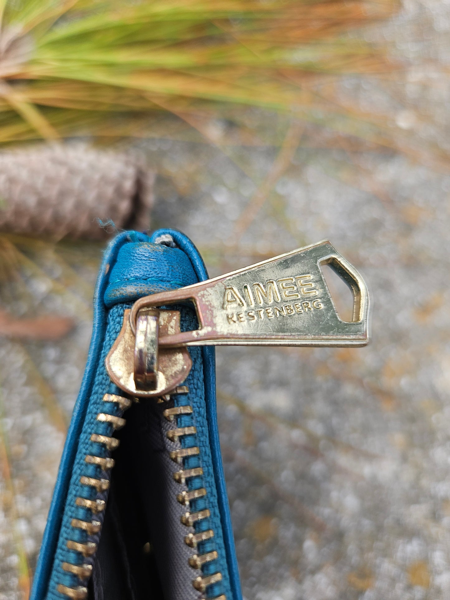 Aimee Kestenberg wristlet in Teal